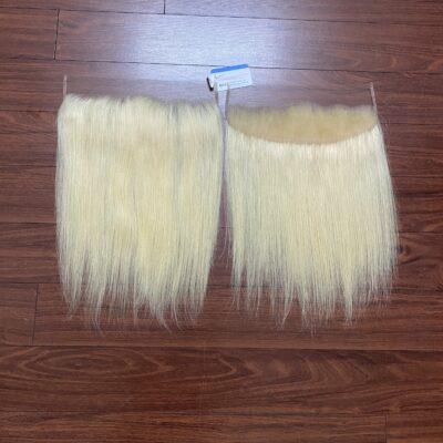 frontal blonde color natural straight 1