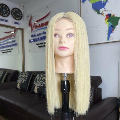 Closure Wig Bone Straight Blonde Color AVATA