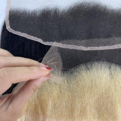 frontal blonde color natural straight 4