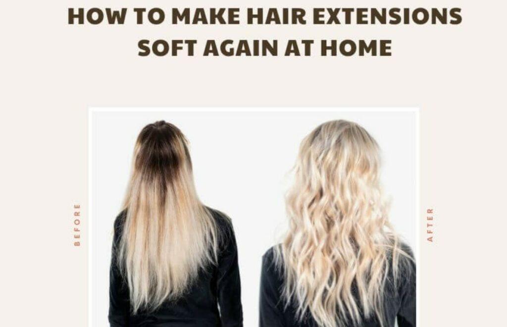 How can you make hair extensions smooth again?