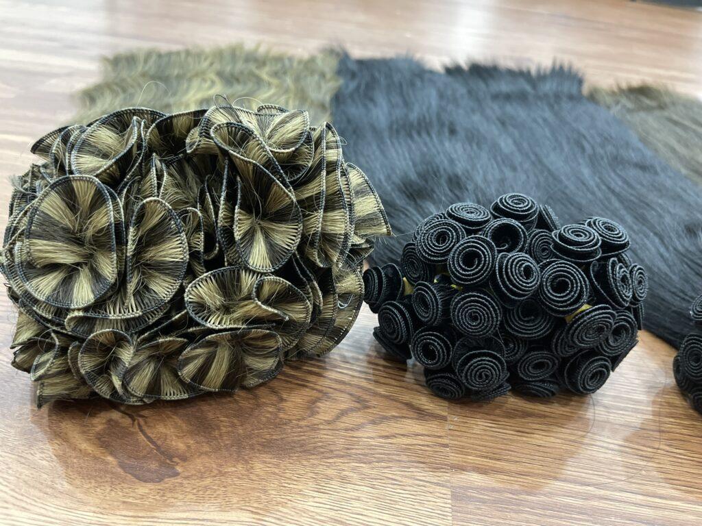 Compare Machine Weft and Hand-Tied Hair Extensions