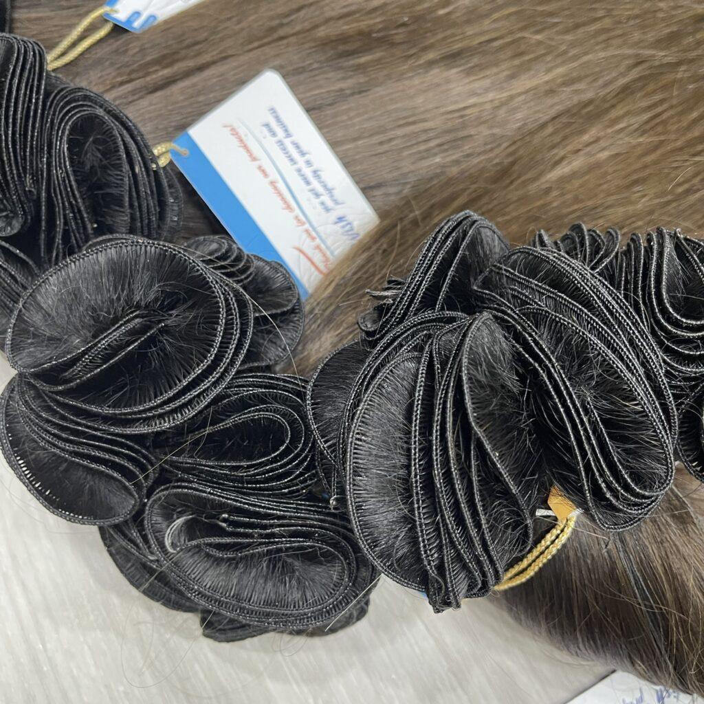 Compare Machine Weft and Hand-Tied Hair Extensions